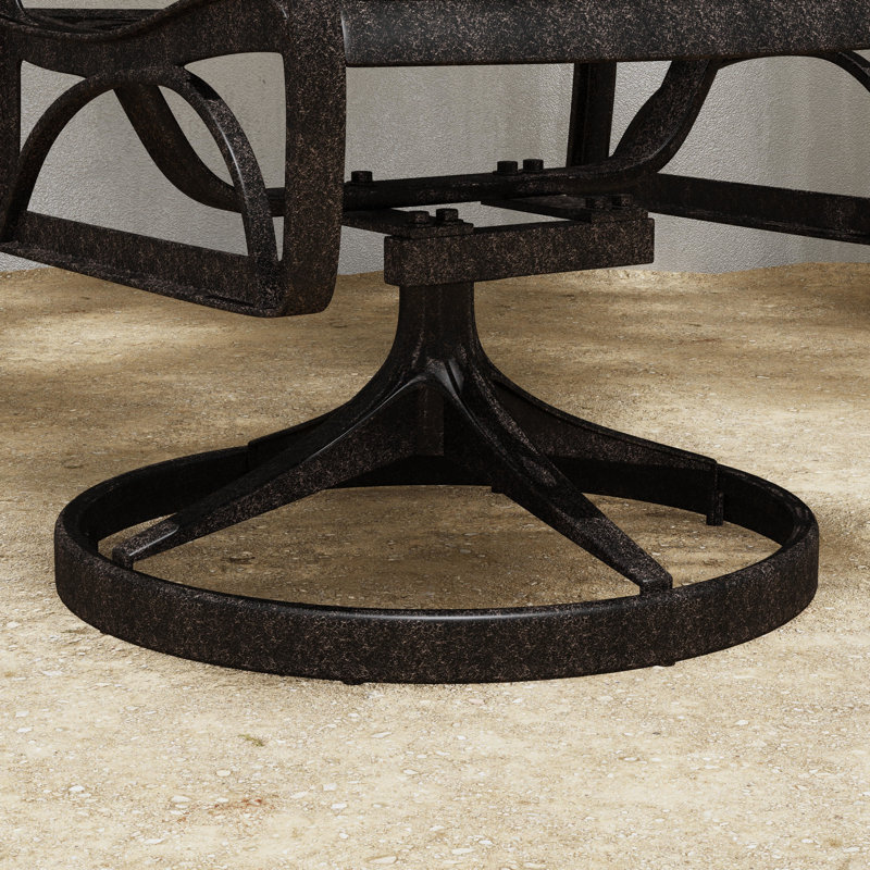 Chaise d'extérieur pivotante Claremont, Brun rouille