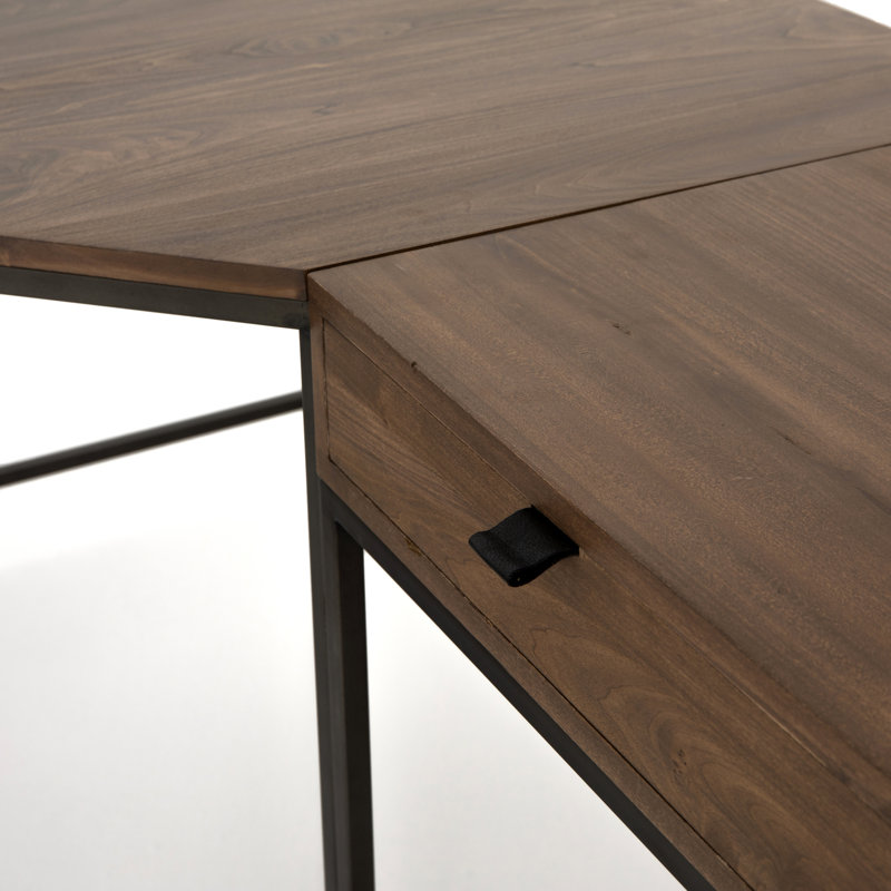 Trey Solid Wood Writing Desk, Auburn Poplar