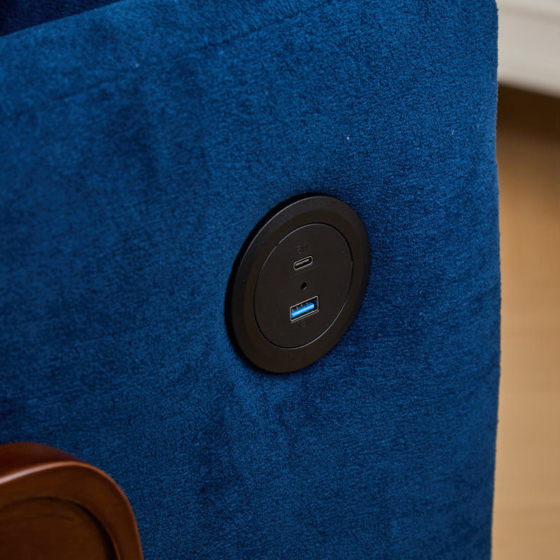 Canapé-lit pour adulte, canapé-lit convertible 3-en-1, table-plateau pliante pratique avec ports de chargement USB et Type-C pour le salon
