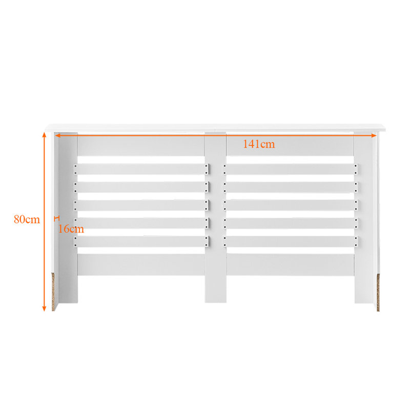 Emme Radiator Cover, 82cm H x 152cm W x 19cm D