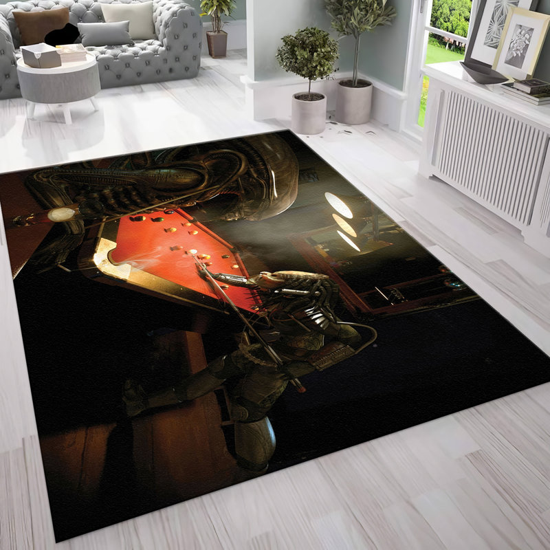Charming Floral Printed Non-Woven Soft Rug with Intricate Multicolored Pattern for a Striking Addition to Your Home Decor
