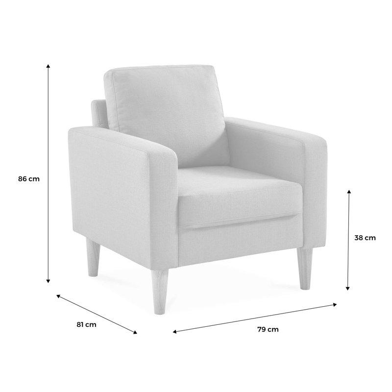 Innaloo Living Room Set, Light Grey
