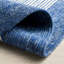Tapis tressé à la main en laine / coton bleu marine / ivoire-1911153658