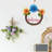 Outdoor Welcome Wreath - Rustic Willow & Metal Flowers Spring Decor - Weather-Resistant Floral Wreath Sign for Front Door, Wall, Garden