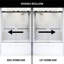 Houston 56-60" W x 66" H Double Sliding Frameless Tub Door with 3/8" Clear Glass-1976851654