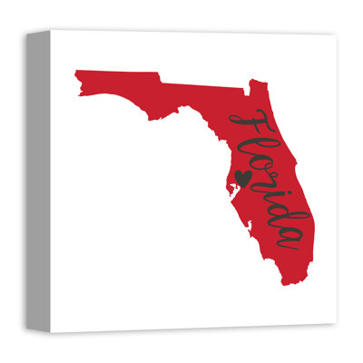 « floride fierté », art textuel sur toile