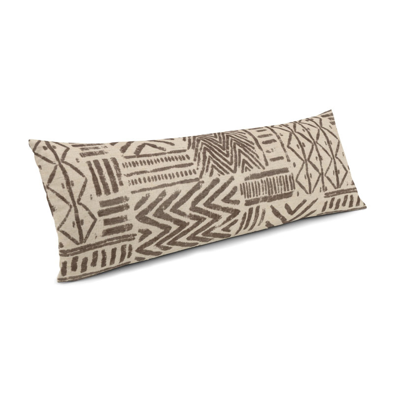 Housse de coussin rectangulaire d'extérieur GlobalCharming, Taupe, 14 po x 36 po