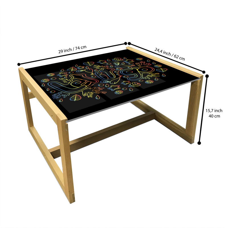 Jamalachi Sled Coffee Table, 62cm H x 74cm W x 40cm D