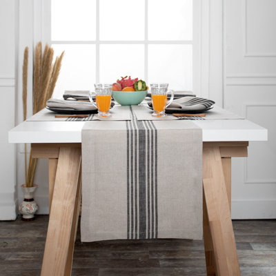 Chemin de table en lin D'Moksha Homes