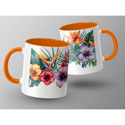 Handmade Ceramic Porcelain Coffee Mug Teacup and Saucer