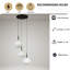 Luminaire suspendu grappe 3 lumières Ulah-340972173