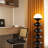 Hemispherical Acrylic Lampshade Floor Lamp