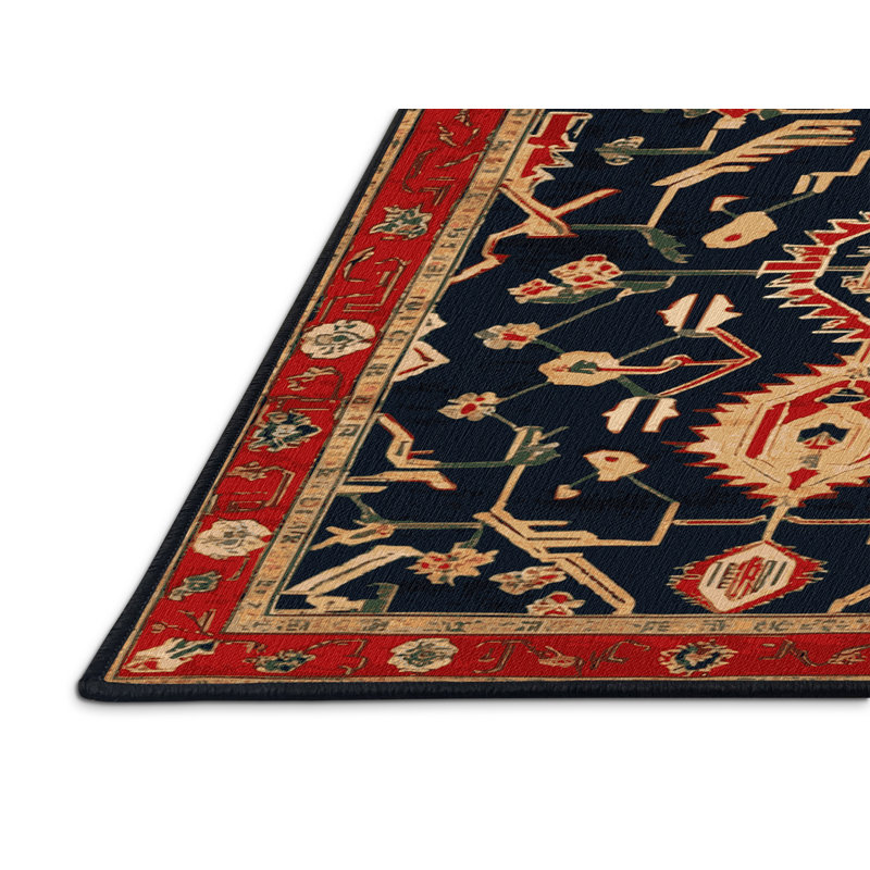 Tapis gris art déco lavable à la machine, Rectangle 4pi x 6 pi