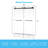60*74 Sliding Shower Door Double Glass Tub Enclosure Stainless Steel Track Tempered Brushed Nickel-125097085
