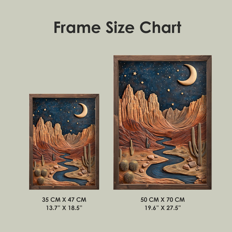 Stunning Decorative Framed MDF Painting, 13.8 x 18.5 x 0.8 inches | 100% MDF with 3 mm Thickness, Elegant Pine Wood Frame | UV Printed Artwork for Home Decor, Perfect for Living Room & Bedroom Accent