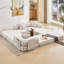Canapé modulaire en L 3 places en velours côtelé avec coussin de siège à double couche pliable pour canapé d'appoint-1923257111