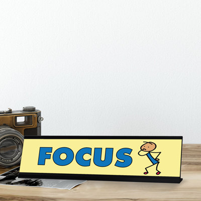 Plaque de bureau Focus