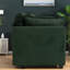 Canapé modulaire moderne symétrique, chenille, vert antique pour la maison