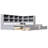 Twin XL to King Daybed with Storage Drawers, Cabinets, LED Lights & USB Charging Station, Gray-19191364