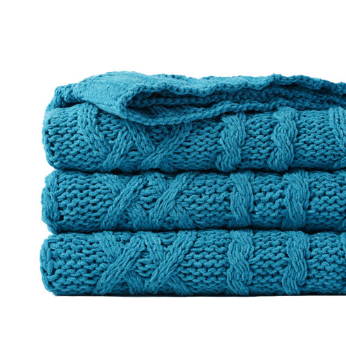 Loon Peak® Shibles Knitted Throw Blanket & Reviews | Wayfair
