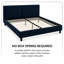 Lit plateforme tapissier moderne avec tête de lit à couture verticale, cadre de lit en tissu, aucun sommier requis-728170083