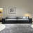 Black Genuine Leather Modular Sofa cushion couch-929281499-929281492
