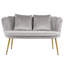 Alfaro 2 Seater Velvet Loveseat-2036974131