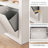 86.6’’W Modern Kitchen Island with Trash Can Storage , Center Island for Kitchen, Prep Station, Coffee Bar