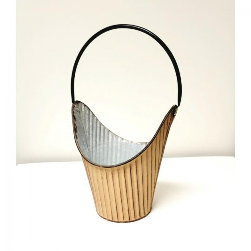Ensemble de 3 pots à fleurs en forme de seau