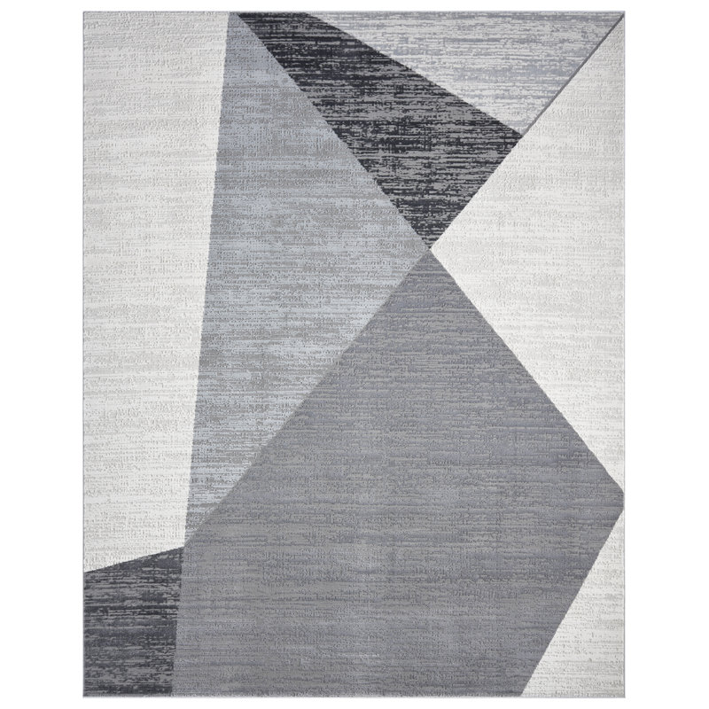 Bunnell Angular Geo Area Rug, Rectangle 5'6"x8'6"
