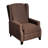 Suzie Polyester Fabric Upholstered Slim Wingback Push Back Recliner-92296585