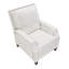 Fauteuil inclinable à dossier poussoir de style transitionnel blanc cassé auto-inclinable 1Pc