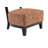 Contemporary Style Accent Chair Armless Design And Angled Design Tapered Legs Rustic Orange Finish Primary Living Room-912072112