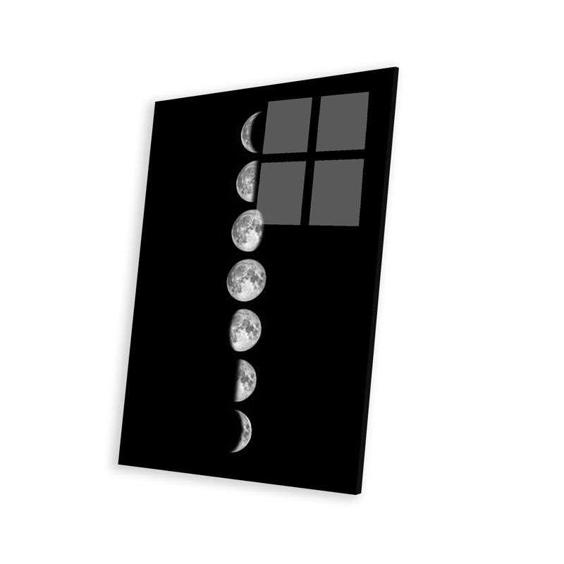 Minimalist Moon Phases par GetYourNerdOn - non encadrée, impression, H 24 po x l 16 po x P 0,25 po