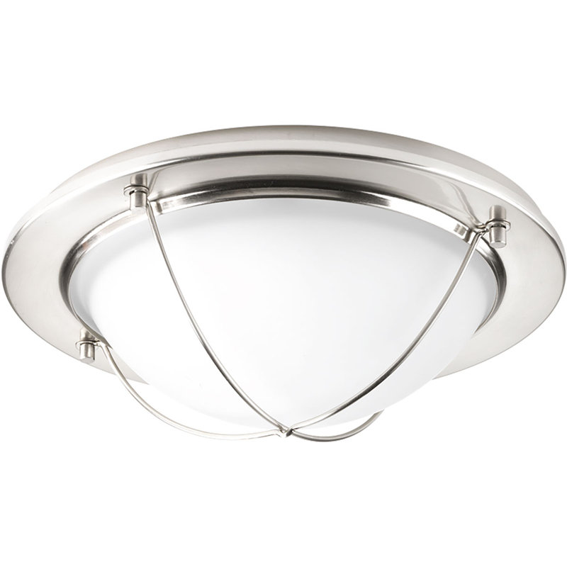Nitesh LED Flush Mount, Brushed Nickel