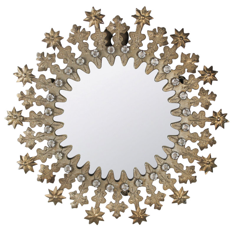 Ademoye Brass Round Mirror