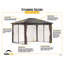 Pavillon de jardin sycomore 10X12