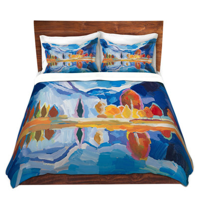 Ensemble de housse de couette automne reflection