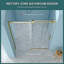 Porte de douche à glissière simple