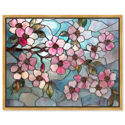 «Shimmering Spring Blossoms II», art floral sur toile par Art Remedy