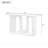 Modern and Curved Design Ash Veneer Console Table with Shelf-516711239