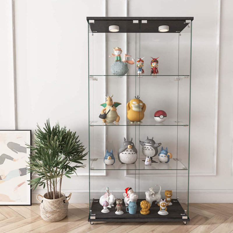 Vitrine en verre avec lumières DEL