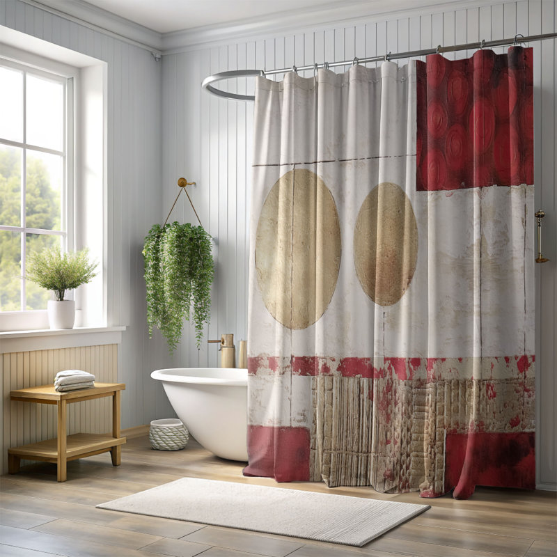 Rideau de douche Saffron Serenity - Premium, H 74 po x l 71 po