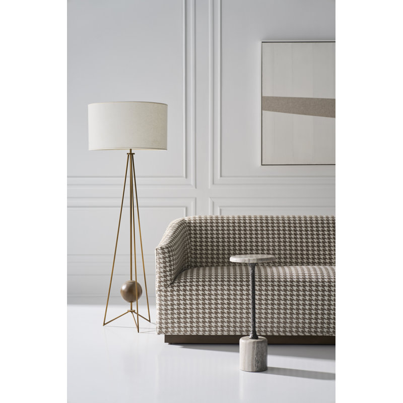 Sundries Fleur Marble Top End Table