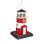 RED/WHITE LIGHTHOUSE BIRDFEEDER