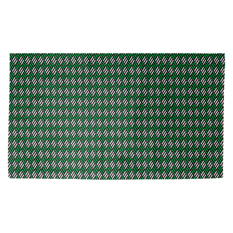 Tapis d’intérieur pour porte à rayures Avicia, Rectangle 5 pi 2 1/2 po x 7 pi 2 po, Vert / noir