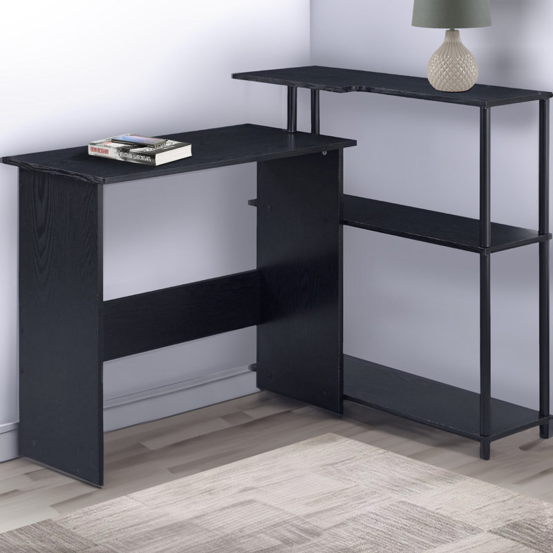 Bureau en L Anikah, Noir