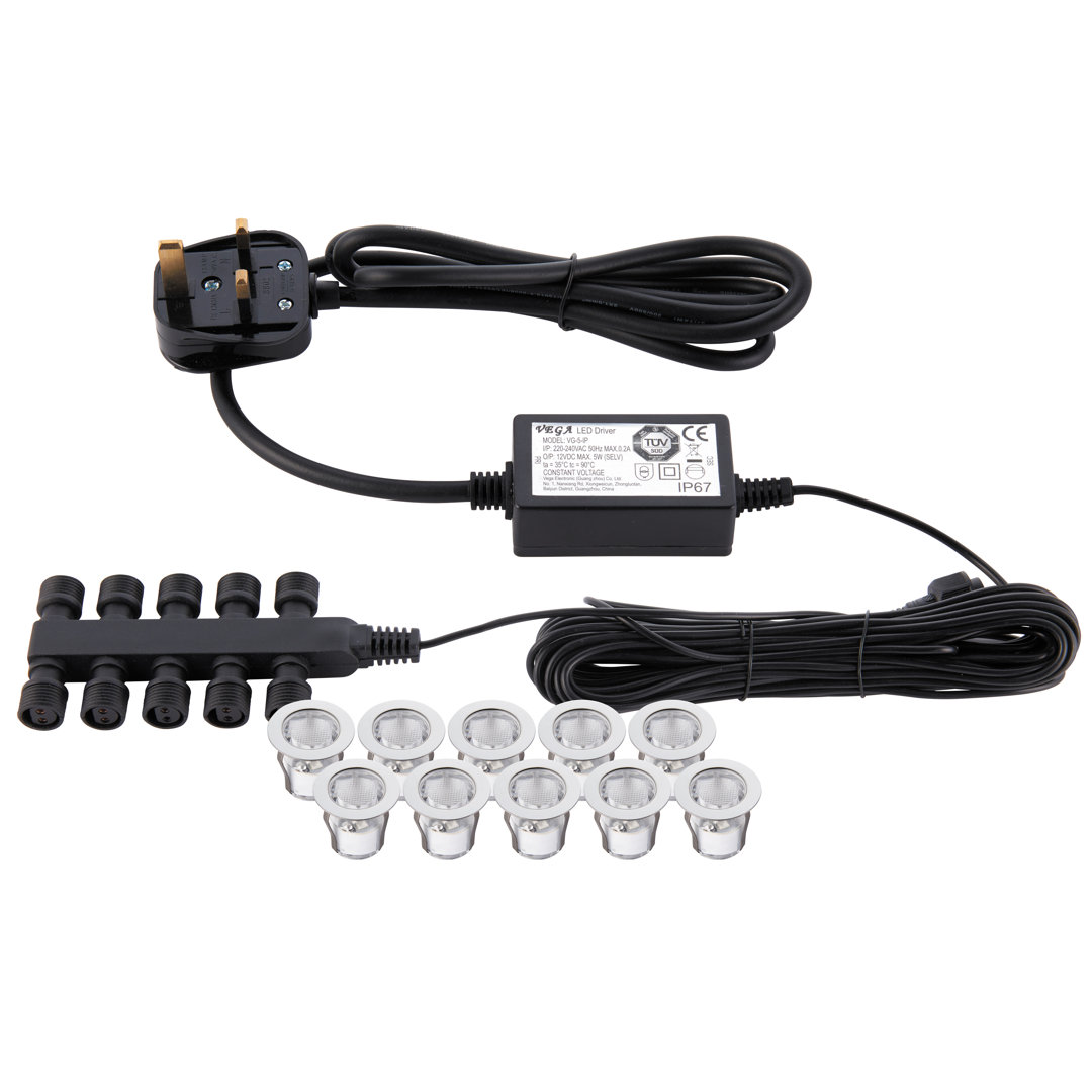 Tylersburg Low Voltage Plug-in Integrated LED Deck Light