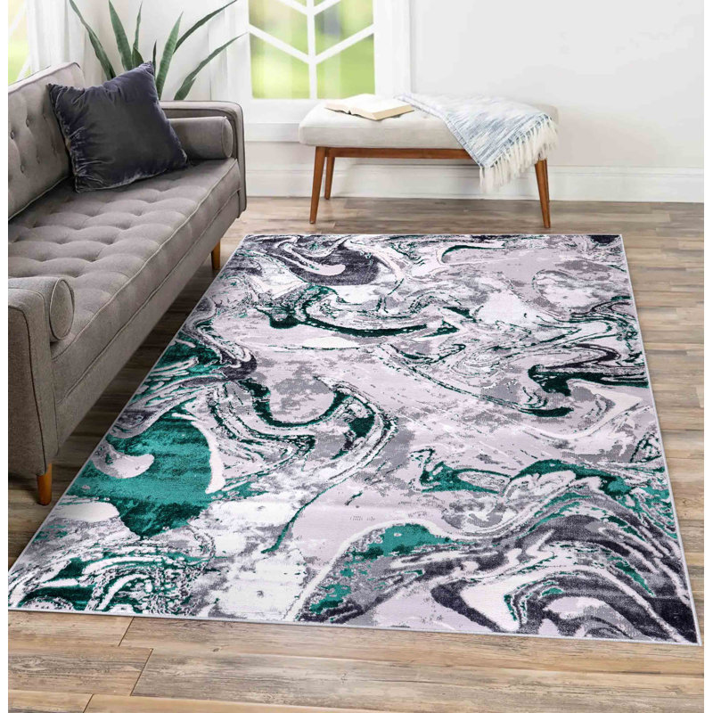 Ayten Abstract Area Rug, Rectangle 200 x 290 cm