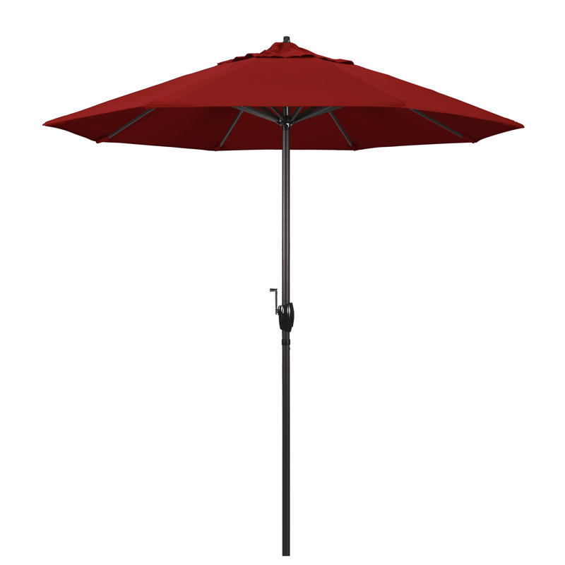 Parasol de marché 7 pi 6 po Nunn, Toile Sunbrella® rouge Jockey
